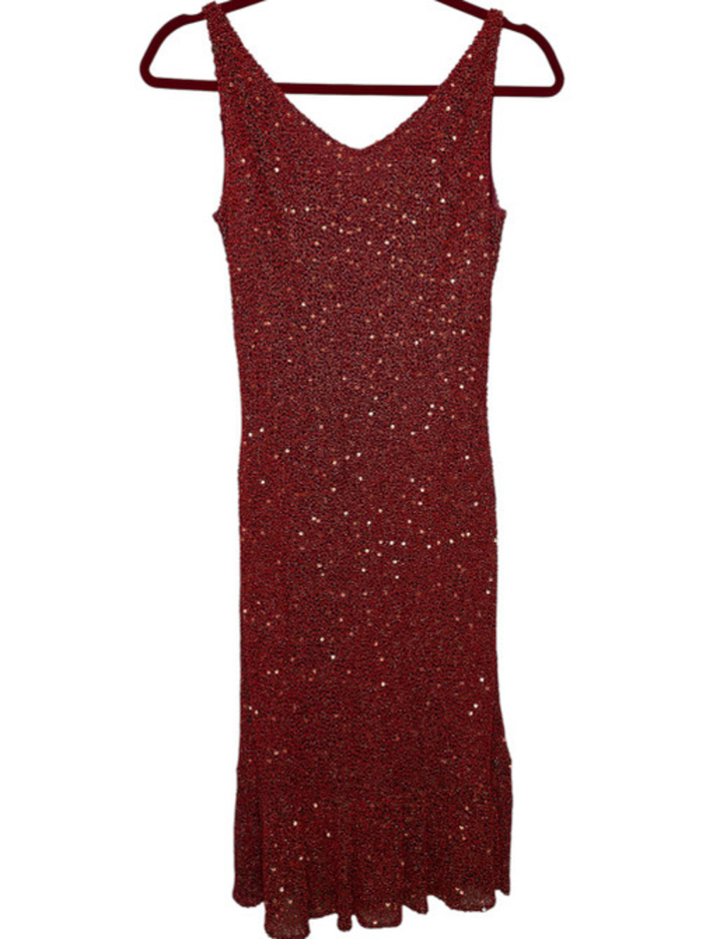 Badgley Mischka Vintage Beaded Midi Dress